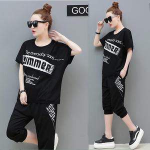 韓版寬松時尚運動套裝女休閑七分褲兩件套,商品下架區(qū),時尚網(wǎng)絡服飾